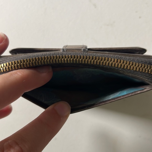 Small Grey/Gray Hobo Card ID Wallet Coin purse - Picture 4 of 6